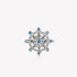 925 Sterling Silver Rotatable Cubic Diamond Snowflake Ring Adjustable Ring - onlyone